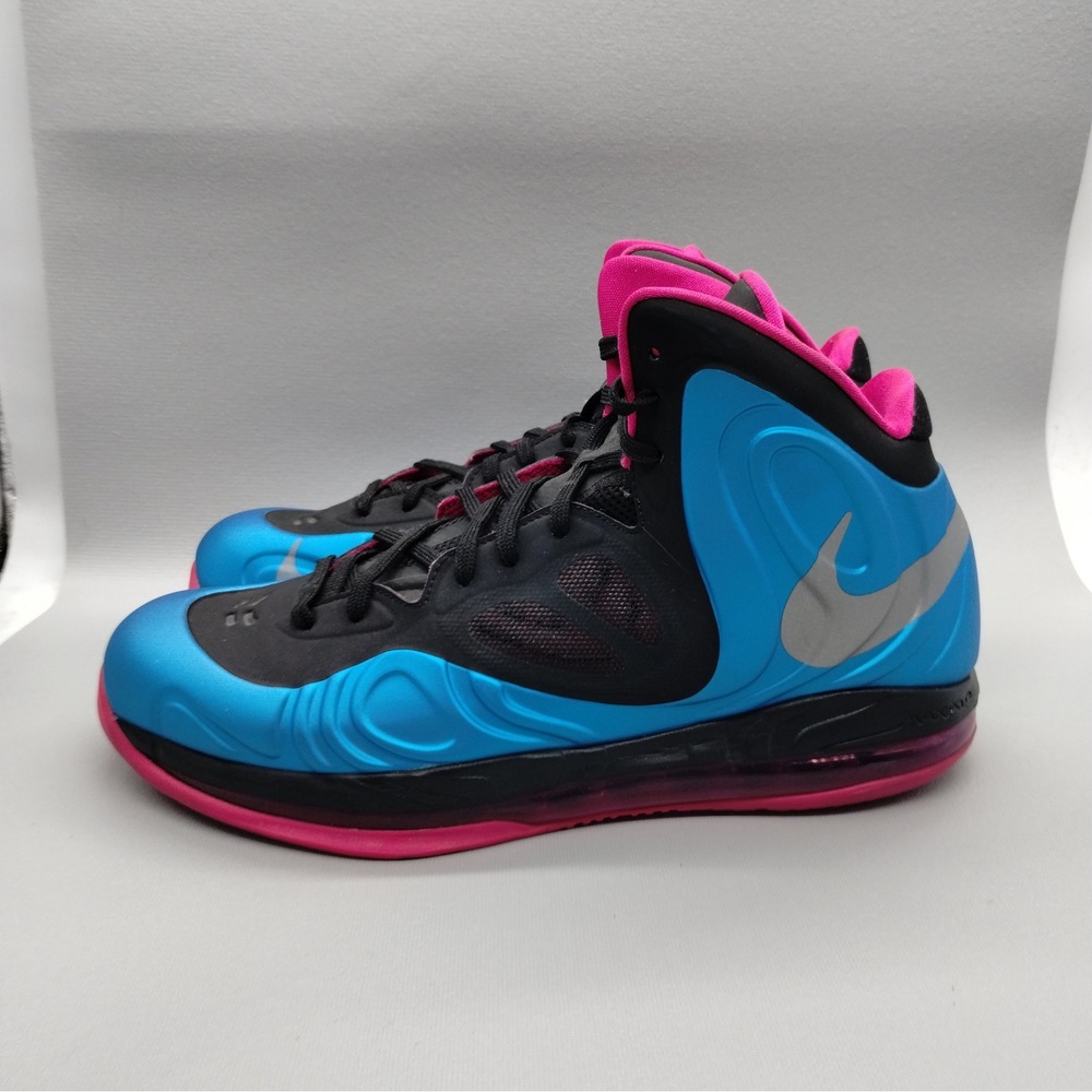 Nike Air Max Hyperposite Fireberry Basketball Shoes Mens Size 11 Foamposite Rare